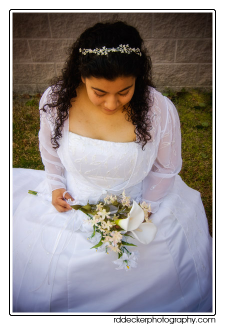 JC Carolina Formals, a custom dress maker, had a lovely model on had for the bridal show.