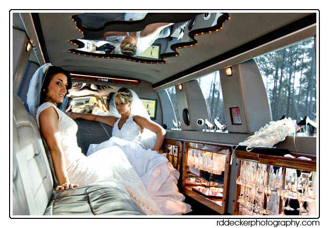 Inside Sinclair Limuosine's Lincoln Navigator.